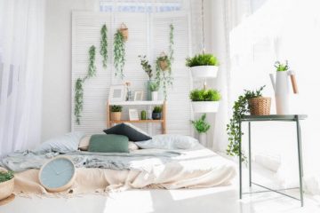 cuarto con plantas para dormir